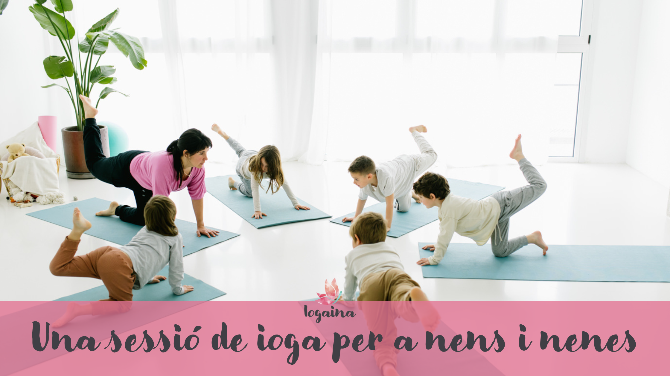 Una sessió de ioga per a nens i nenes